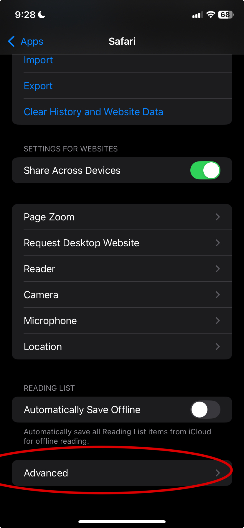 Navigate to Experimental Features
